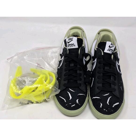 Nike X ACRONYM Blazer Low Black Olive Aura Limited Edition M 4 W 5.5 DO9373-001 - Picture 8 of 10